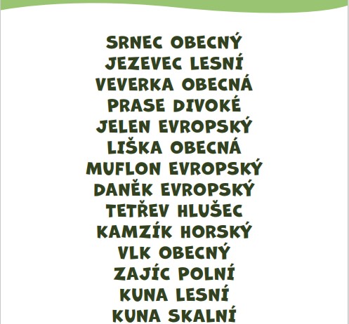 LESOpoznávačka zvířat - edukativní pomůcky