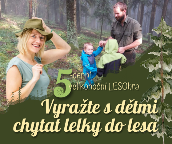 Banner LESOprocházka kousek za barákem může být zábavným odpolednem
